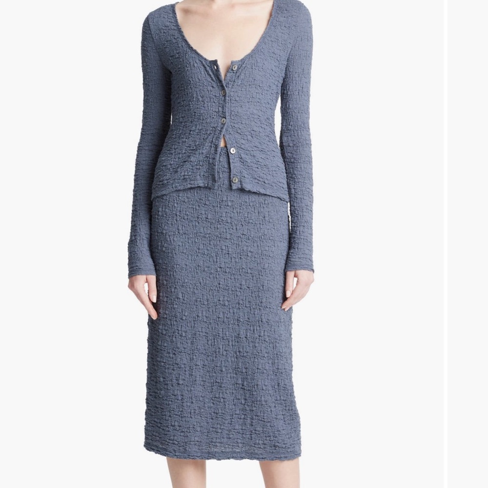 Vince smoked cotton blend skirt NWT size medium